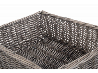 Basket, LARGE ANTIQUE WASH FINISH TRAY