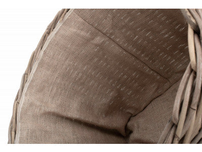 Basket, GRAND RATTAN CORDURA LINED LOG BASKET