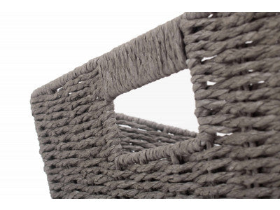 Basket, DEEP GREY PAPER ROPE TRAY - LARGE