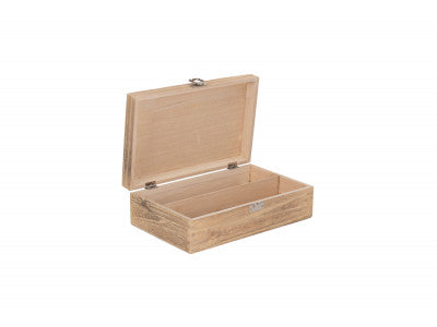 Basket, TWO BOTTLE OAK EFFECT WOODEN BOX