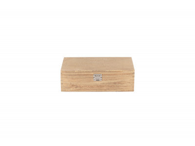 Basket, TWO BOTTLE OAK EFFECT WOODEN BOX