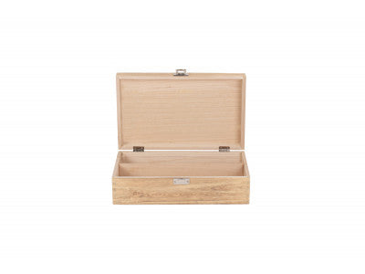 Basket, TWO BOTTLE OAK EFFECT WOODEN BOX