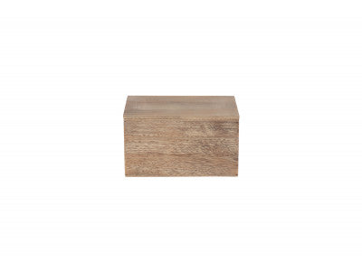 Basket, SMALL OAK EFFECT HEART CUT-OUT BOX
