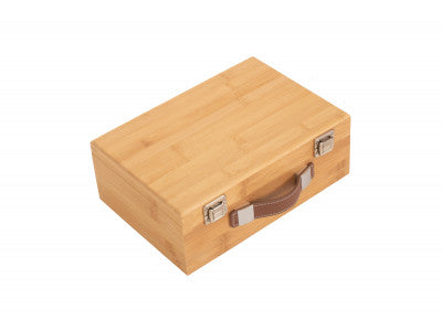 "Basket, 13" SMALL LUXURY BAMBOO BOX"