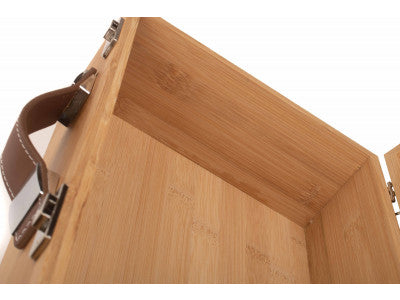 "Basket, 13" SMALL LUXURY BAMBOO BOX"