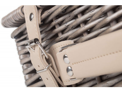 "Basket, 14" ANTIQUE WASH HAMPER"