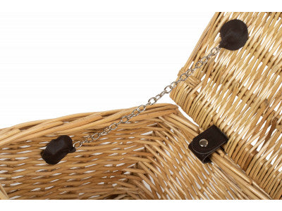"Basket, 14" WICKER HAMPER"