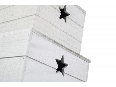 Basket, Set of 2 VINTAGE STAR CUT OUT BOX