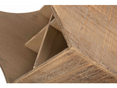 Basket, OAK EFFECT 4 BOTTLE CARRIER