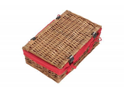 "Basket, 15" PACKAGING HAMPER with RED LINING"