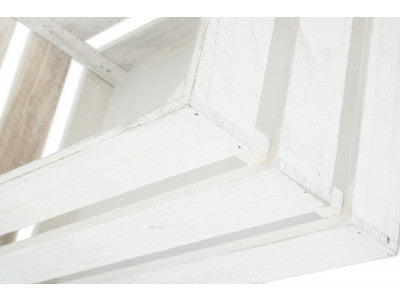 Basket, LARGE VINTAGE SLATTED WOODEN CRATE