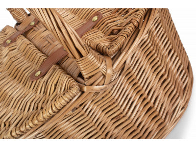 Basket, LIGHT STEAMED OVAL LIDDED HAMPER