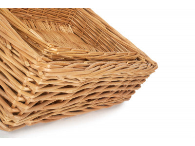 Basket, Set of 3 RECTANGULAR STRAIGHT-SIDED TRAY