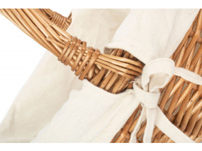 Basket, SMALL DELUXE SHOPPER with WHITE LINING