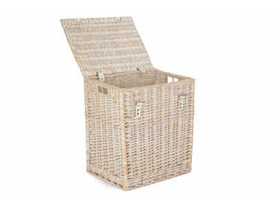 Basket, SIZE 1 - WHITE WASH VINTNER STORAGE HAMPER
