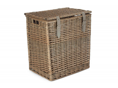 Basket, SIZE 1 - ANTIQUE WASH VINTNER STORAGE HAMPER