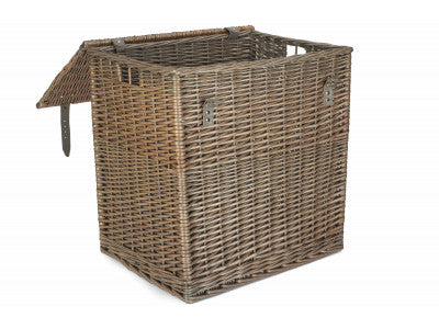 Basket, SIZE 2 - ANTIQUE WASH VINTNER STORAGE HAMPER