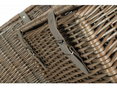 Basket, Set of 2 ANTIQUE WASH VINTNER STORAGE HAMPER