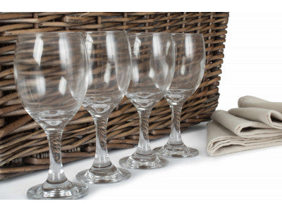 Basket, DOUBLE LIDDED 4 PERSON PICNIC HAMPER