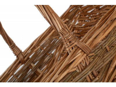 Basket, SMALL UNPEELED WILLOW GARDEN TRUG