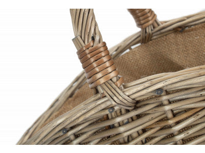 Basket, SMALL ANTIQUE WASH HARVESTING BASKET