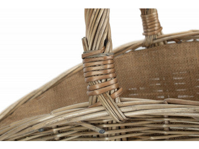 Basket, LARGE ANTIQUE WASH HARVESTING BASKET