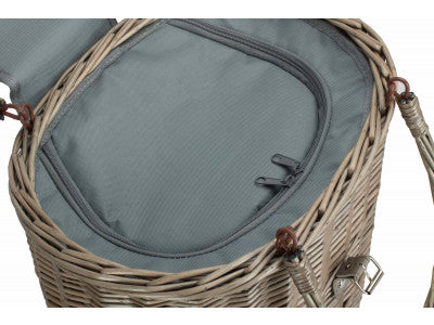 Basket, OVAL GREY CHILLER HAMPER BASKET
