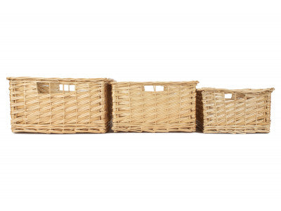 Basket, Set of 3 KITCHEN STORAGE BASKETS