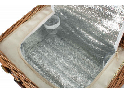 Basket, 4 PERSON CLASSIC PICNIC HAMPER