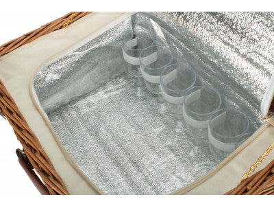 Basket, 6 PERSON CLASSIC PICNIC HAMPER
