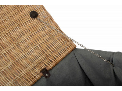 "Basket, 28" ROPE HANDLED TRUNK with GREY SAGE LINING"