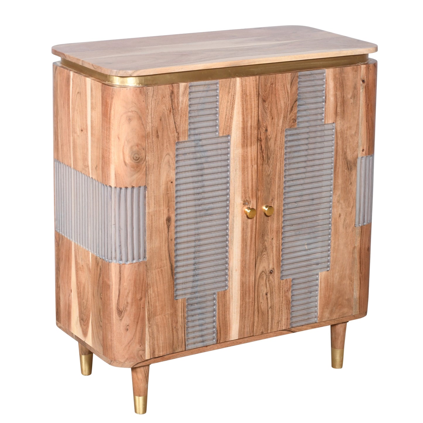Acacia Wood 2 Doors Sideboard