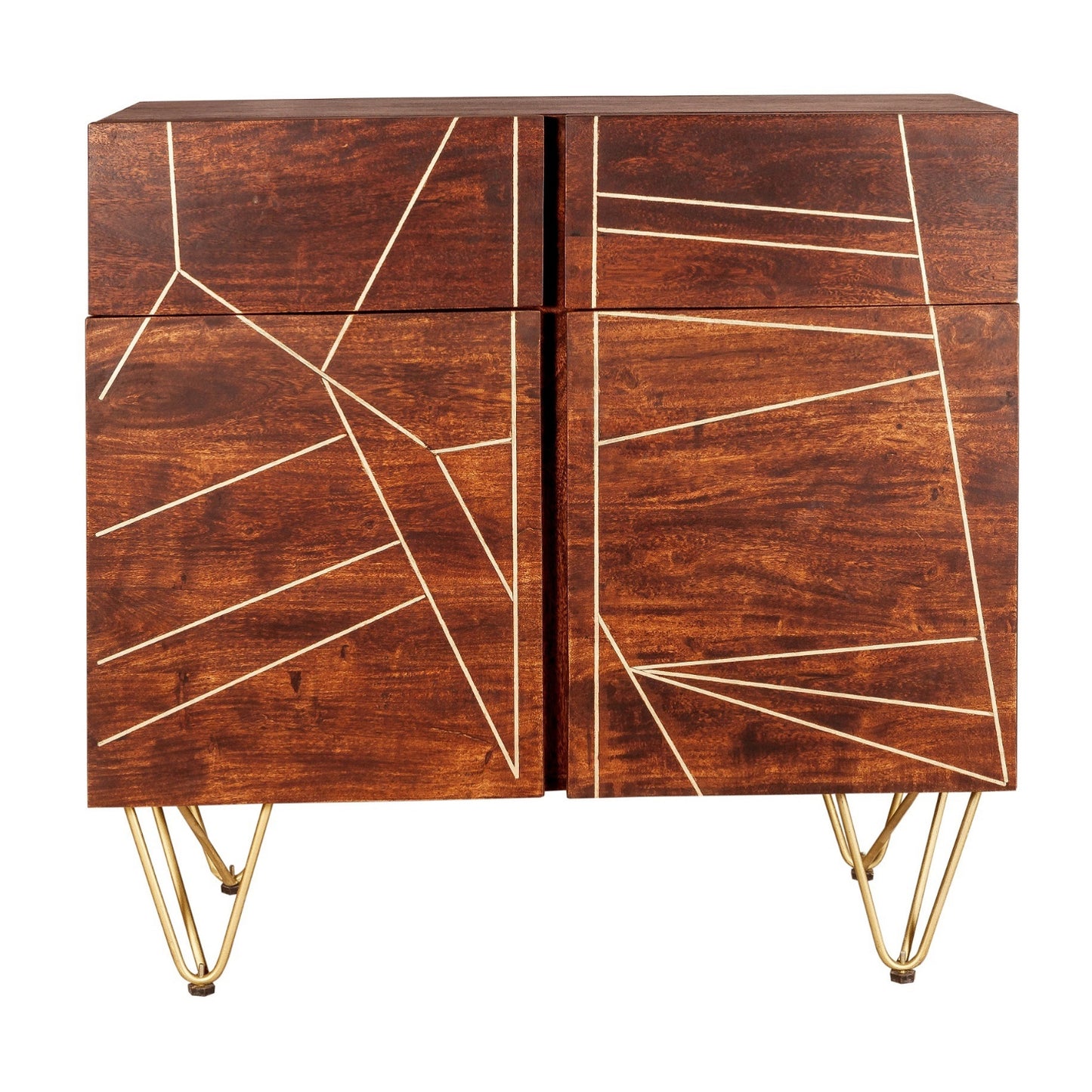 Dark Gold 2 Door Medium Sideboard