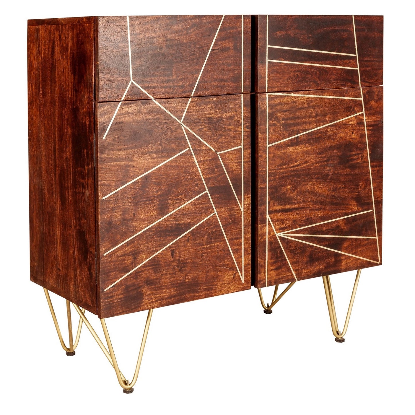 Dark Gold 2 Door Medium Sideboard