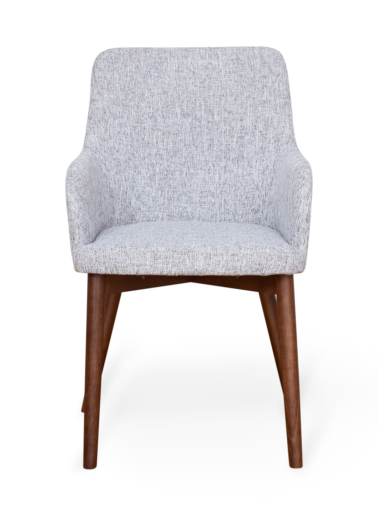 Walnut Light Grey Chair (Pack of two) : Pair of exquisite oak upholstered dining chairs. Part of the Walnut dining room furniture ranges
