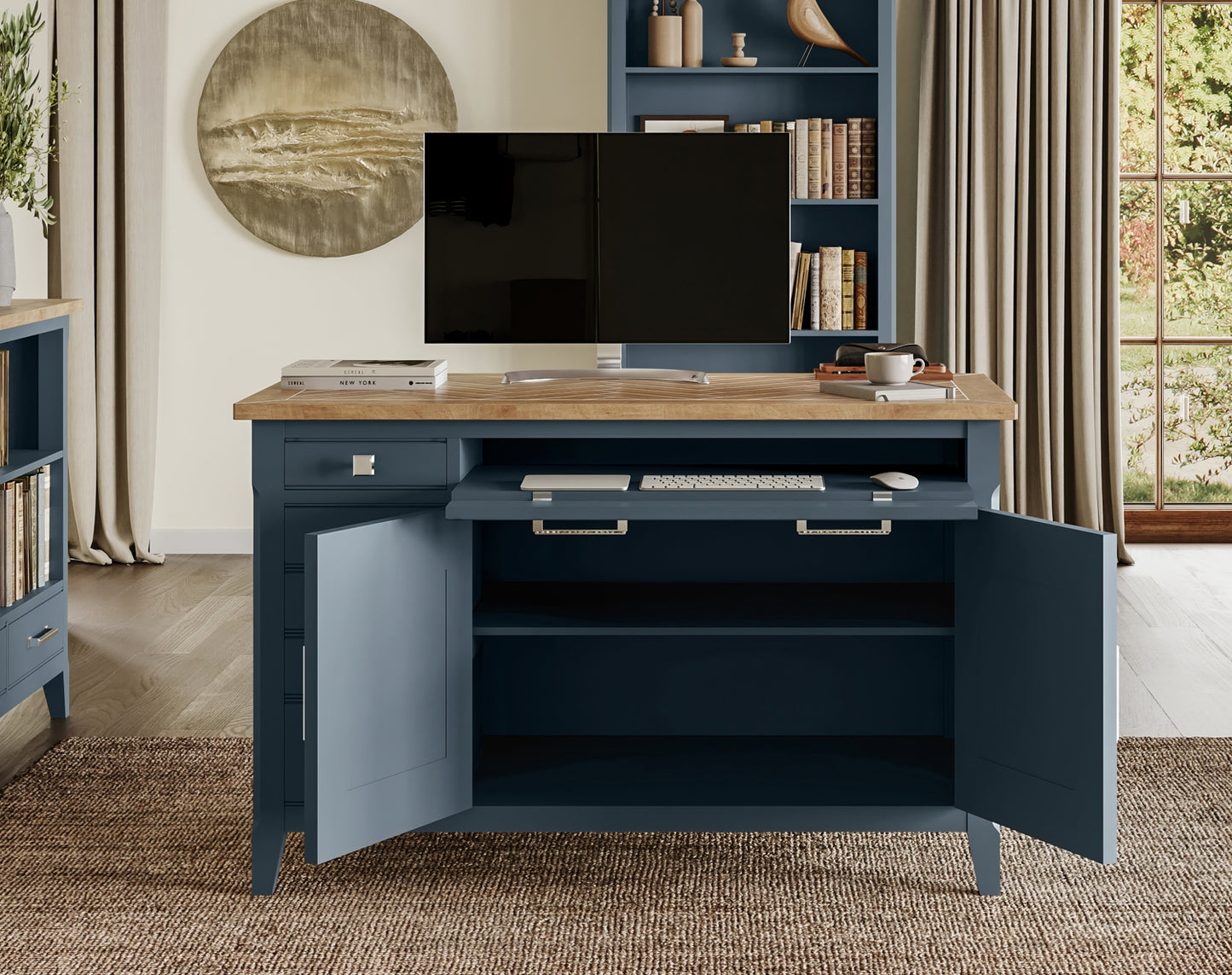 Hidden Home Office Desk :