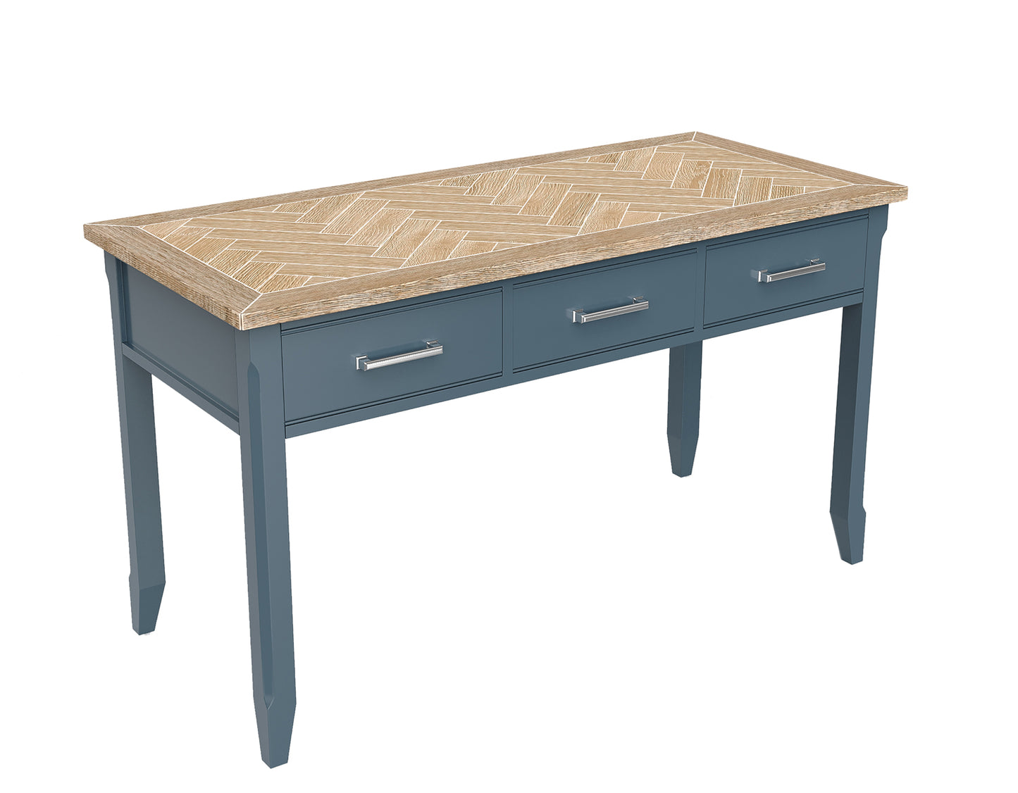 Executive Desk : Reclaimed Wood and Steel Home Office Desk / Dressing Table, stylish