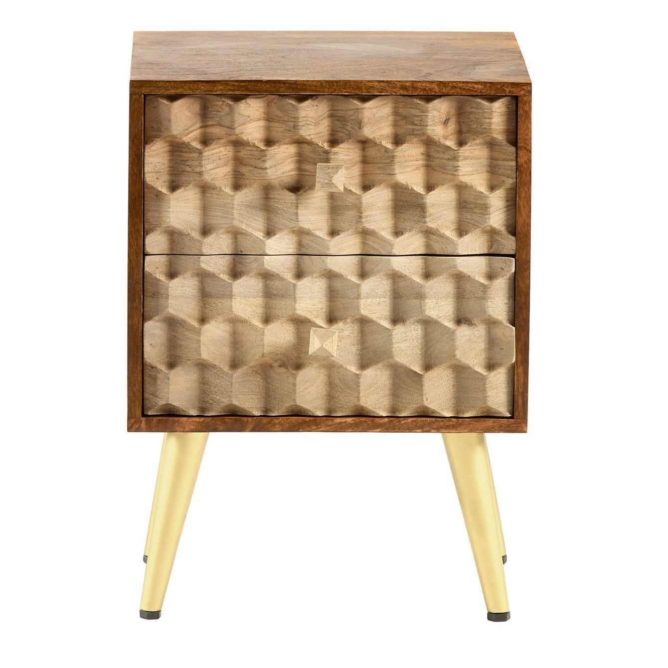2 DRAWER SIDE TABLE