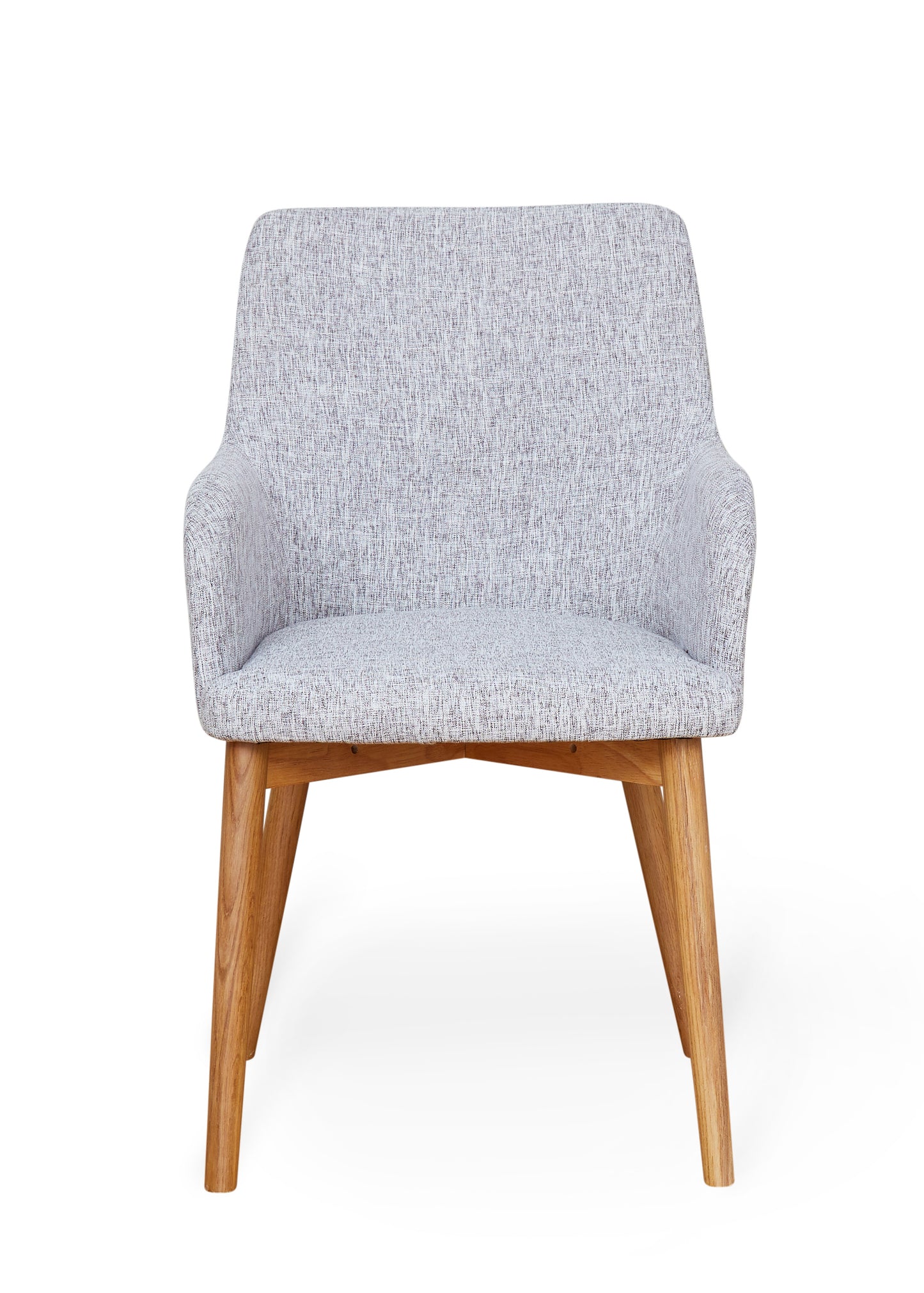 Oak Light Grey Chair (Pack of two) : Pair of exquisite oak upholstered dining chairs. Part of the Oak dining room furniture ranges