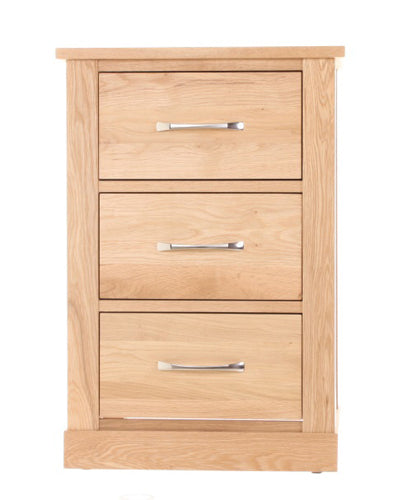 Oak Three Drawer Lamp Table : Oak three drawer lamp table. Stylish solutions for contemporary living. Part of the Oak living room furniture range.