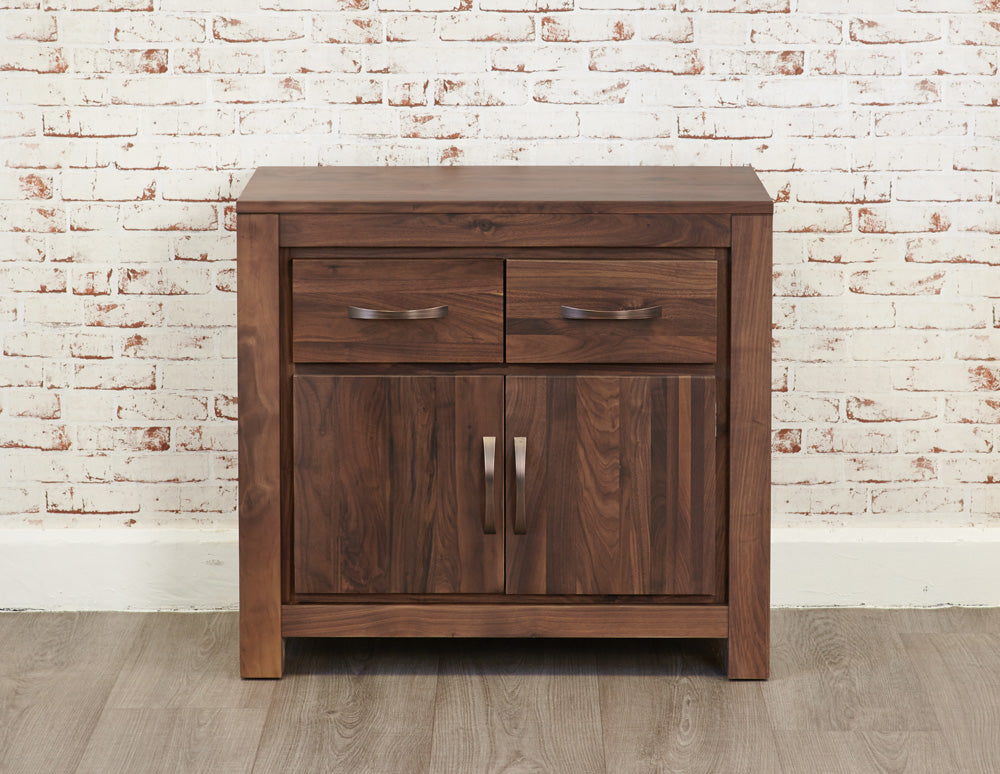 Walnut Small Sideboard : Walnut small two drawer sideboard. Quality storage solutions for contemporary living. Part of the walnut dining room furniture range.
