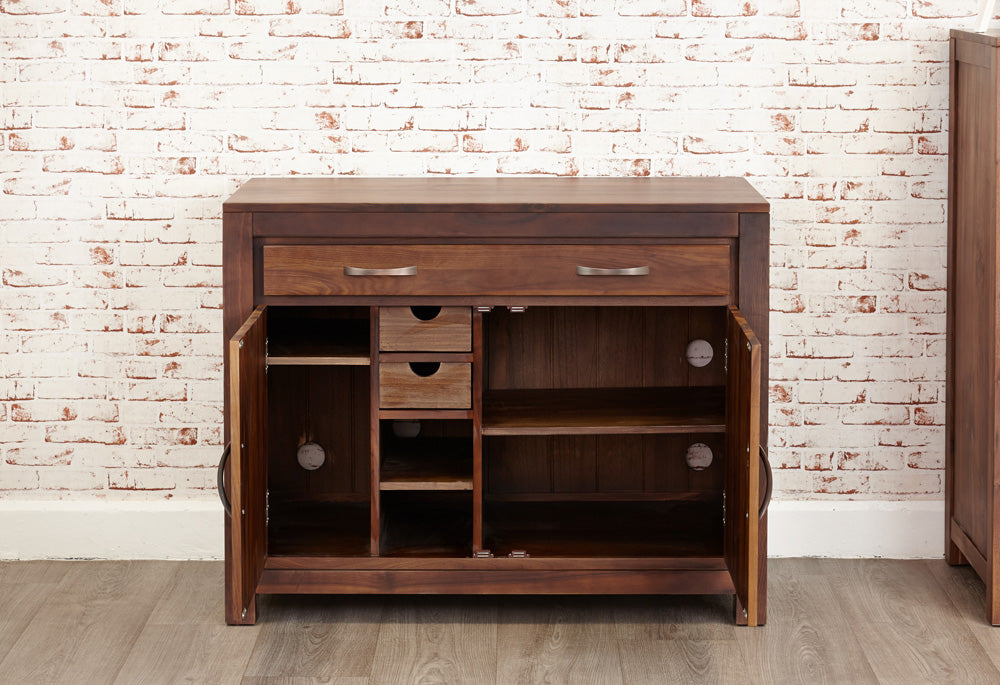Walnut Hidden Home Office : Walnut Hidden Home Office computer desk. This stylish desk is designed to hide away all your computer equipment. Part of the Walnut home office furniture range.
