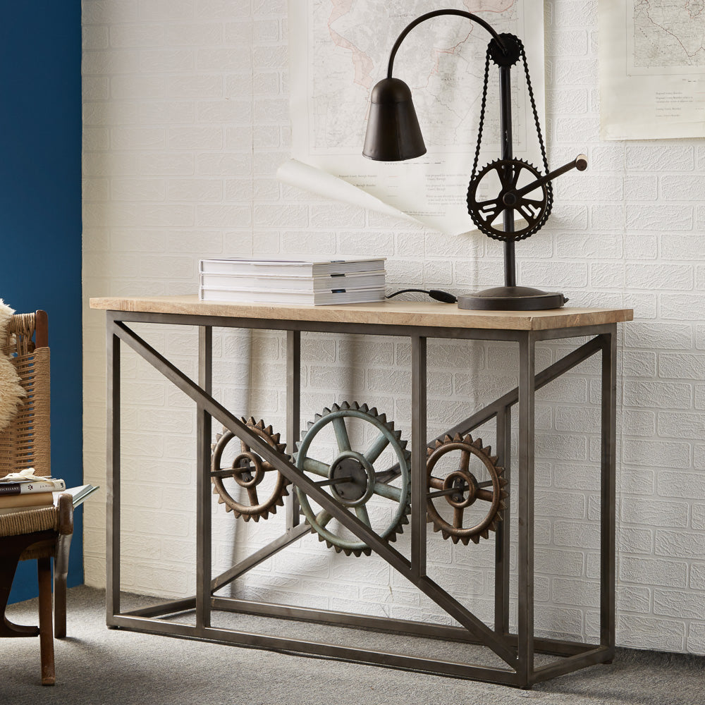 CONSOLE TABLE WITH WHEELS