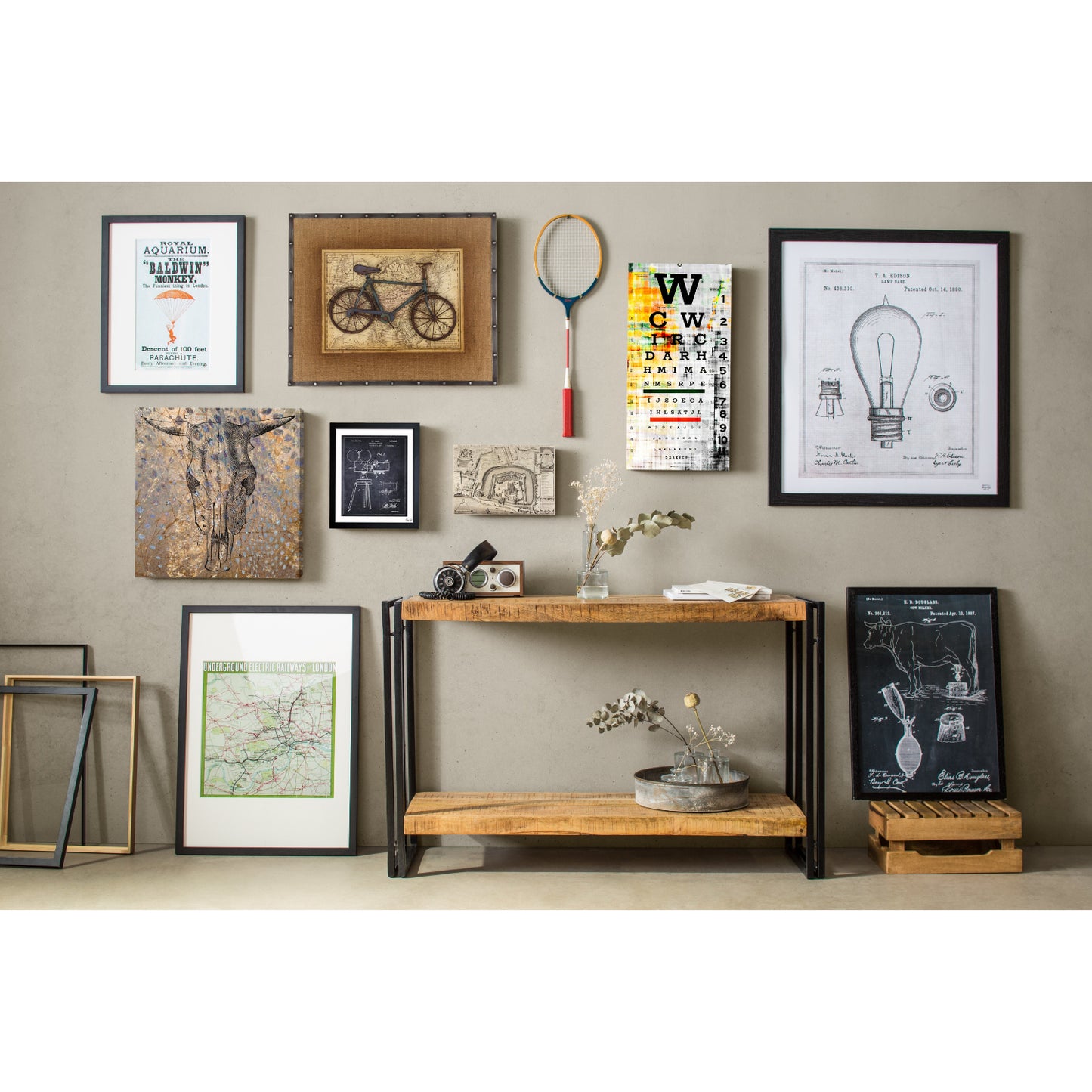 INDUSTRIAL CONSOLE TABLE