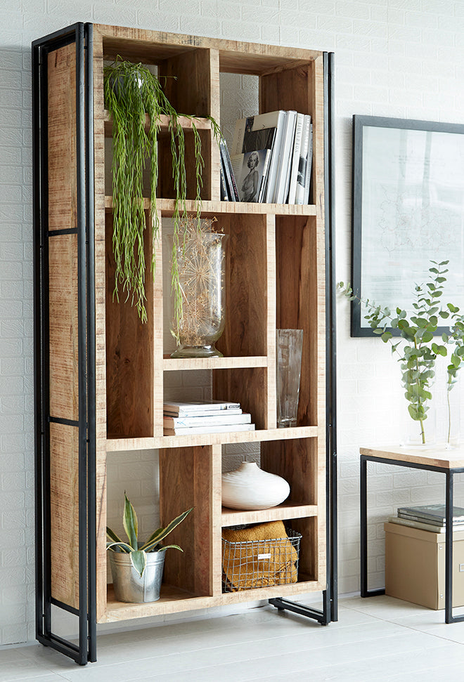 INDUSTRIAL MULTI SHELF BOOKCASE
