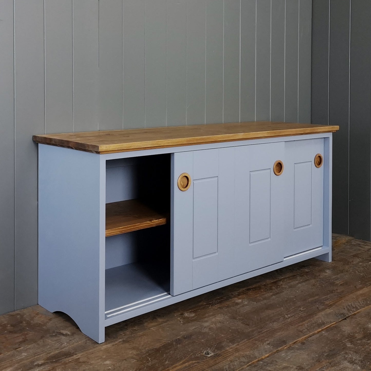Utility Storage Cupboard with sliding doors - Country