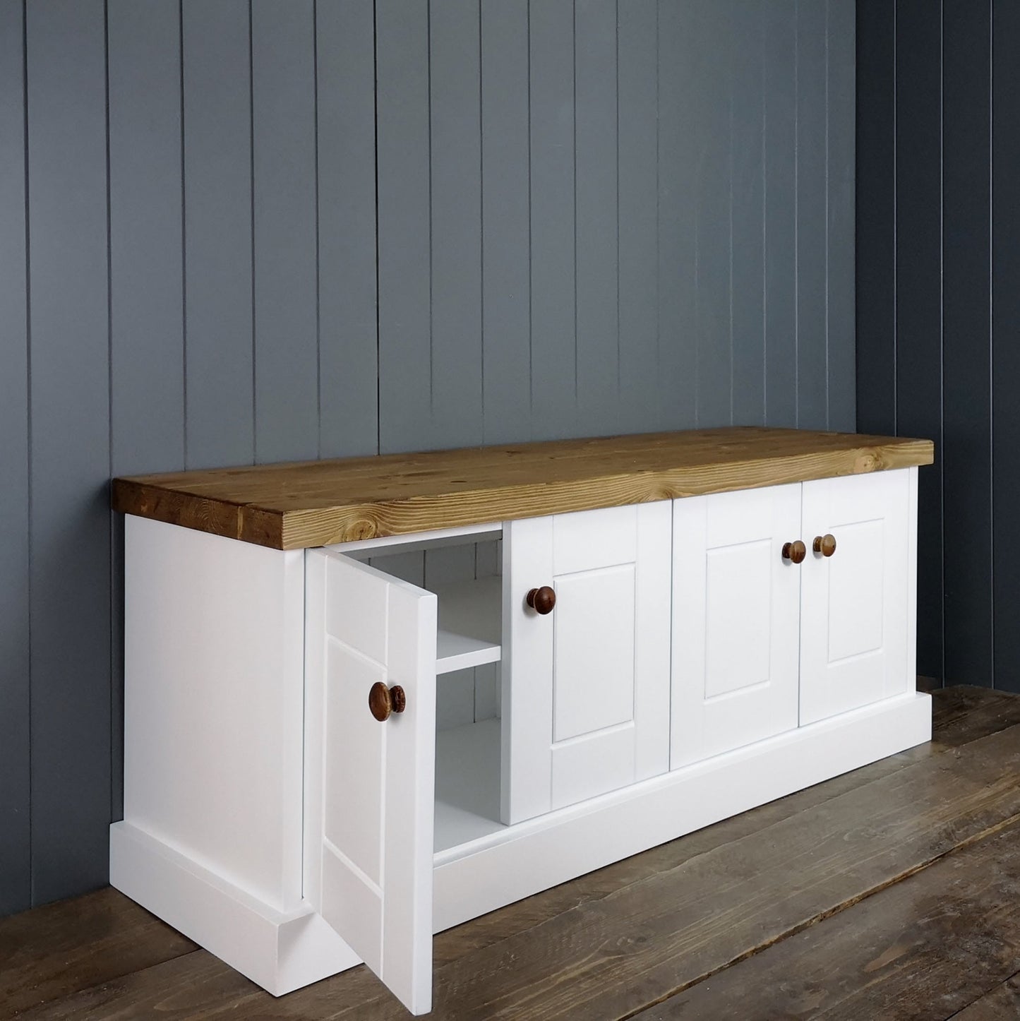 Coat Rack & Shoe Cupboard Hallway Set
