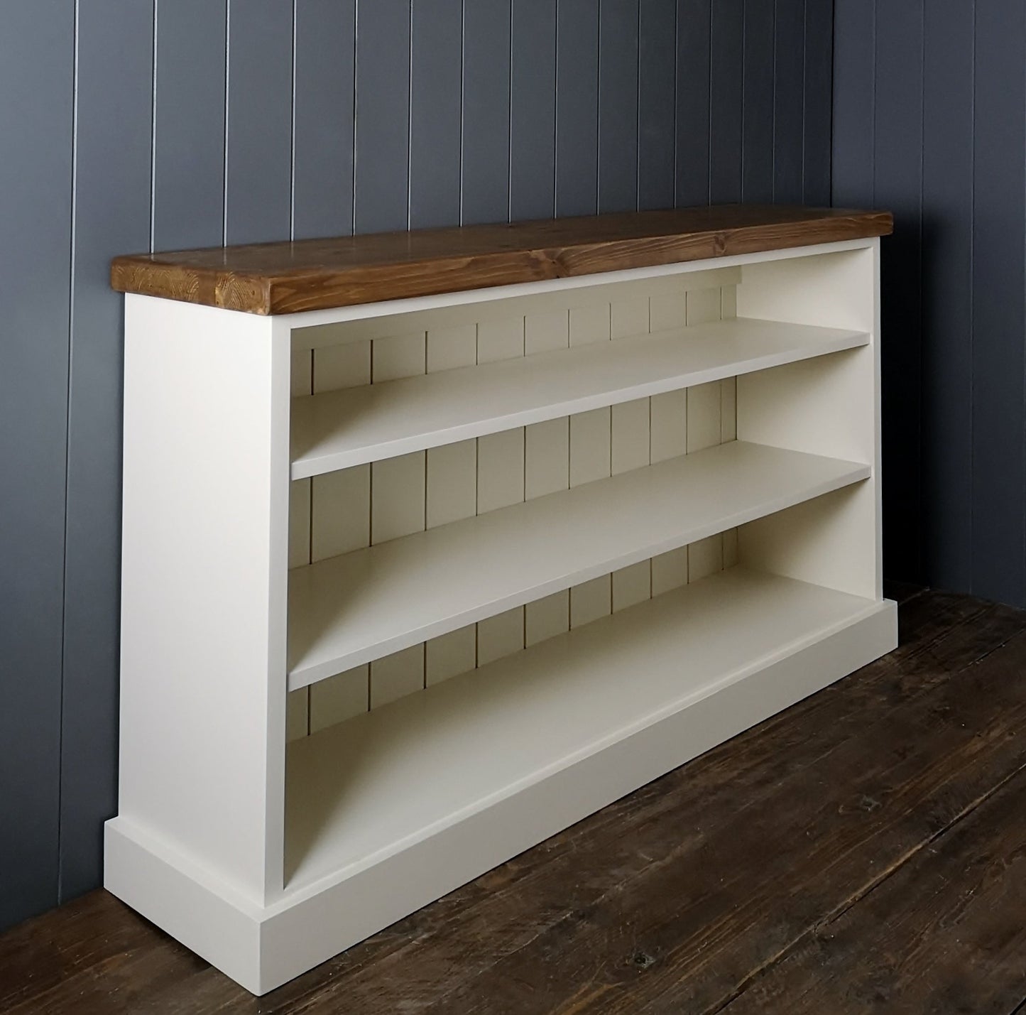 Rustic Triple Shelved shoe bench