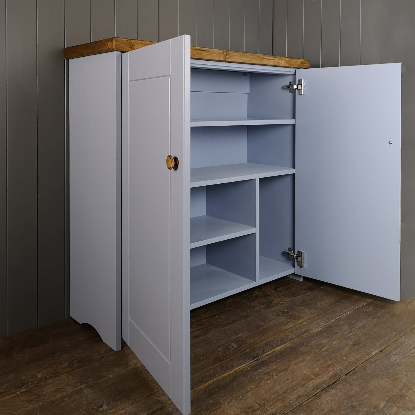 Double Rustic Storage Cupboard