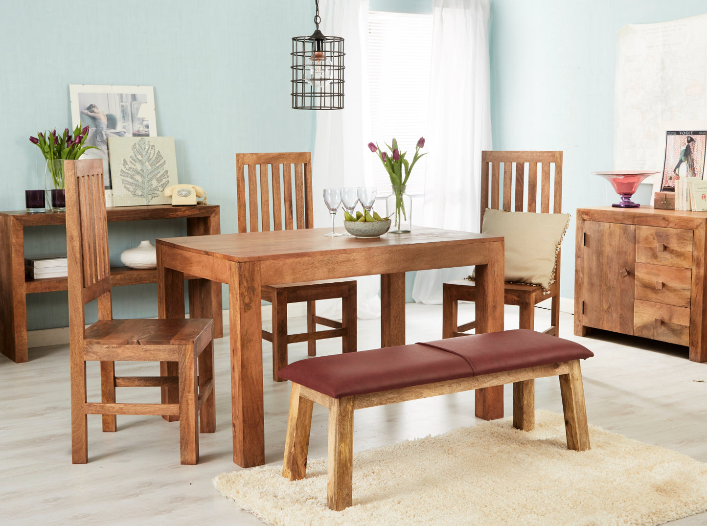 LIGHT MANGO SMALL DINING TABLE